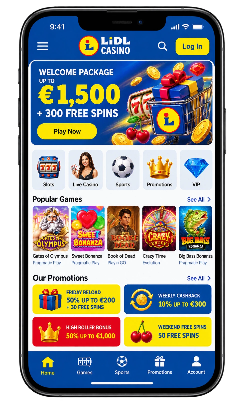 Aplikace Lidl Casino